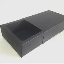 100 шт крафт-бумага подарочная коробка небольшие шкатулки пустая пластиковая подарочная упаковка черный логотип ручной работы на заказ упаковочная коробка печать логотип