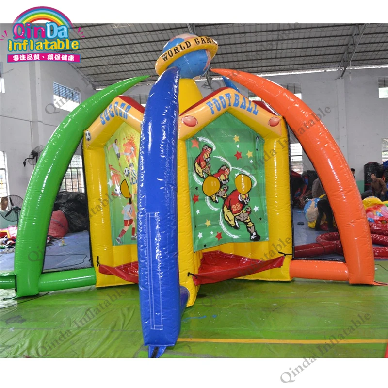 

Five Games In One Inflatable Combo Including Base Ball, Football ,Dart-frisbee ,Soccer And Baskerball Inflatable Sports Game