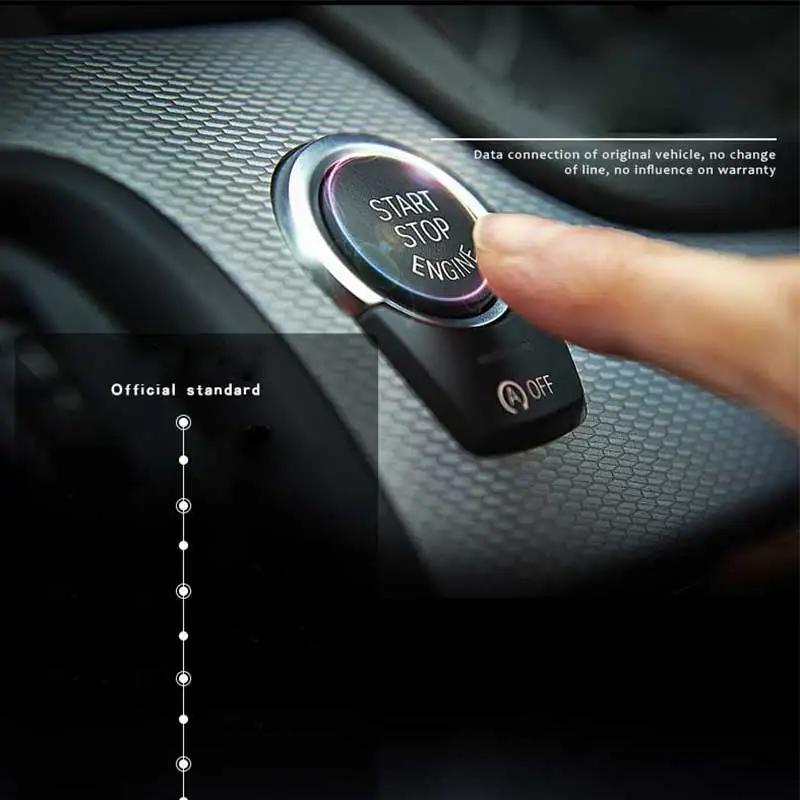 Для Skoda бесключевая Система доступа PKE кнопка запуска и остановки Авто Starline пуш