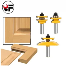 3Pcs 1/2” Shank Rail & Stile Ogee Blade Cutter Panel Cabinet Router Bits Set Milling cutter Power Tools Door knife Wood Cutter