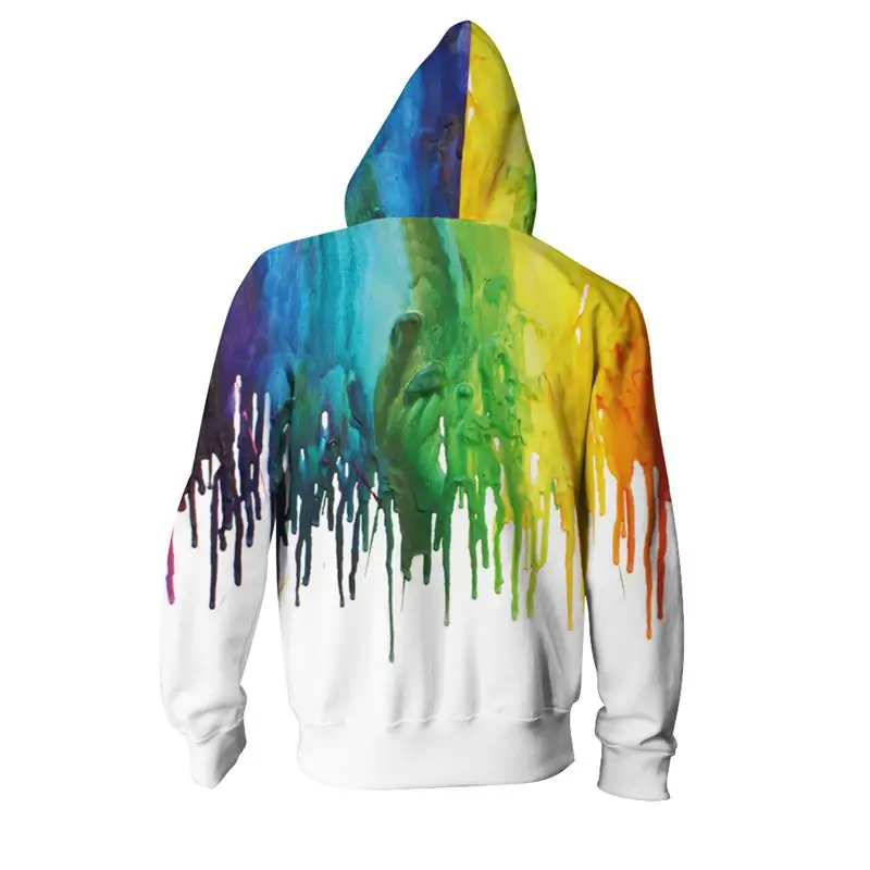 dripping rainbow hoodie