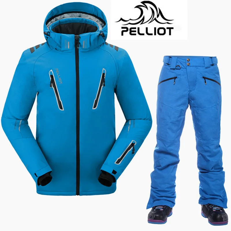 

Pelliot Brand Top Quality Ski Suit Men Super Warm Waterproof Ski Jacket Snowboarding Suits Breathable Snow Winter Snow Suit Male