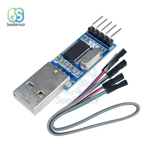 USB в RS232 ttl конвертер адаптер загрузки платы модуль PL2303 PL2303HXA преобразования последовательный кабель с гибкой крышкой 4 булавки кабель - Цвет: Board with Cable