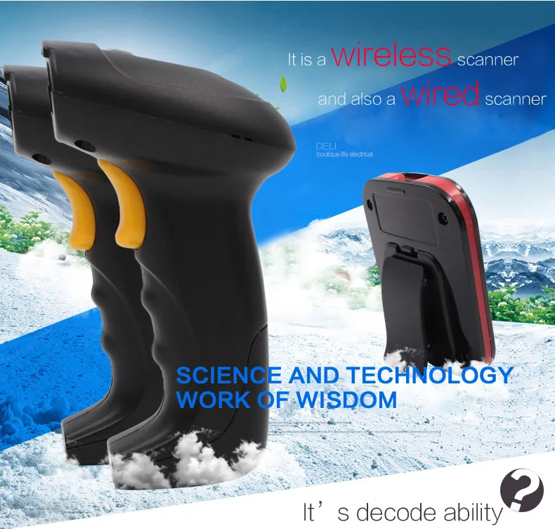 Scanner a Laser sem Fio Armazenamento Wireless Wired Yk-w930 Barcode 2.4g Laser Bar Code Reader Frete Grátis - 1d 10 barcode scanner