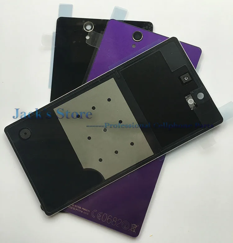 Для sony xperia Z L36H C6603 стеклянная крышка батареи задняя дверь стеклянный корпус с NFC