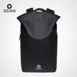 Ozuko Модные мужские 15,6 дюймов рюкзаки для ноутбука молодежный рюкзак зарядка через Usb Повседневная Водонепроницаемая мужская дорожная