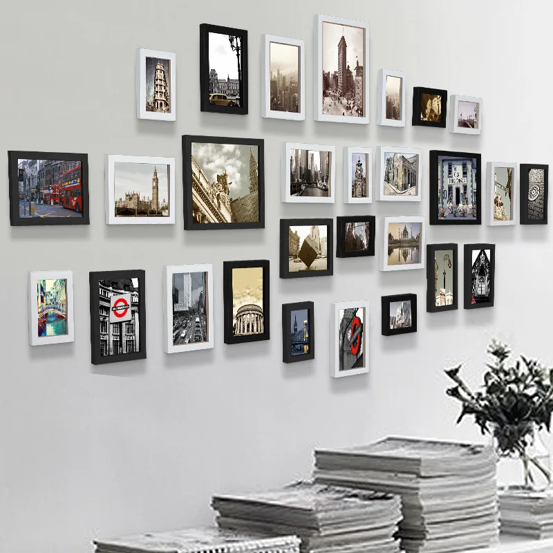 

28pcs modern photo wall decorative living room bedroom photo frame wall photo frame hanging Wall Creative photo Wall