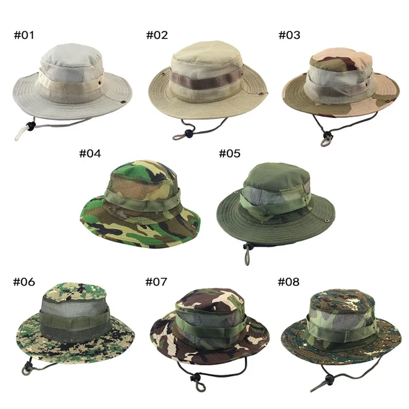 Новые шляпы для взрослых с плоским верхом, круглые складные козырьки, дышащие сетчатые ковбойские шляпа рыбака, аксессуары для одежды