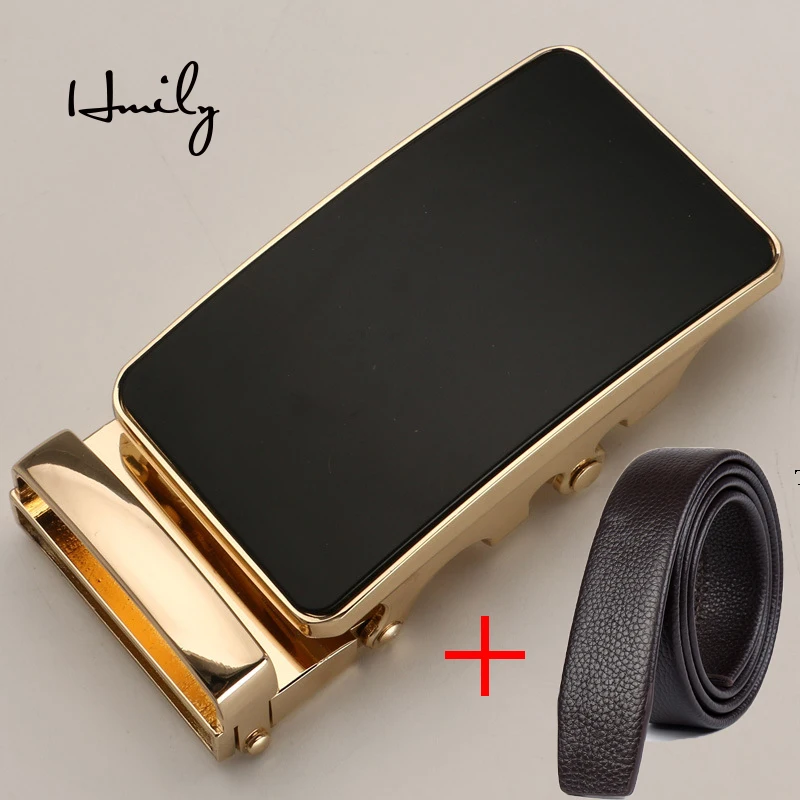

2019 Men's Real Leather Belts Business Man Strap Leather Automatic Ratchetable Good Quality New Designer Buckles