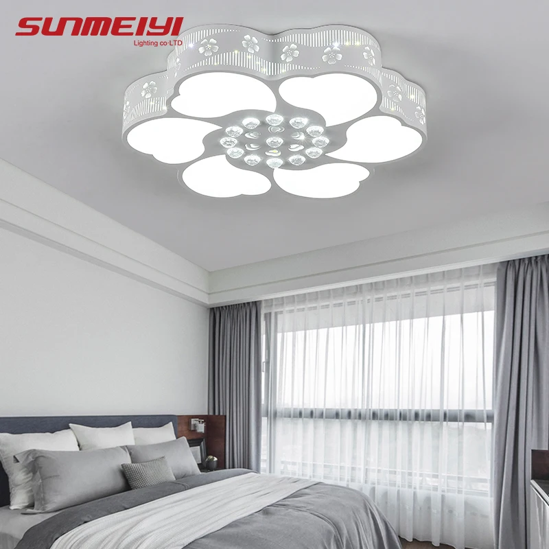 

Flowers Modern LED Ceiling Lamp for living room luminarias Acrylic+ Crystals Lighting lampara led techo Light Fixtures
