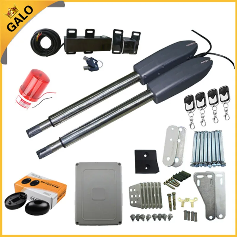 

GALO AC110V/AC220V 400kg per leaf dual automatic electrical swing gate opener for home butterfly metal or Woody Gate