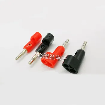 

Smonisia 50pcs/lot Terminal Banana Plug 4mm Right Angle L-type Free Welding Speaker Connector