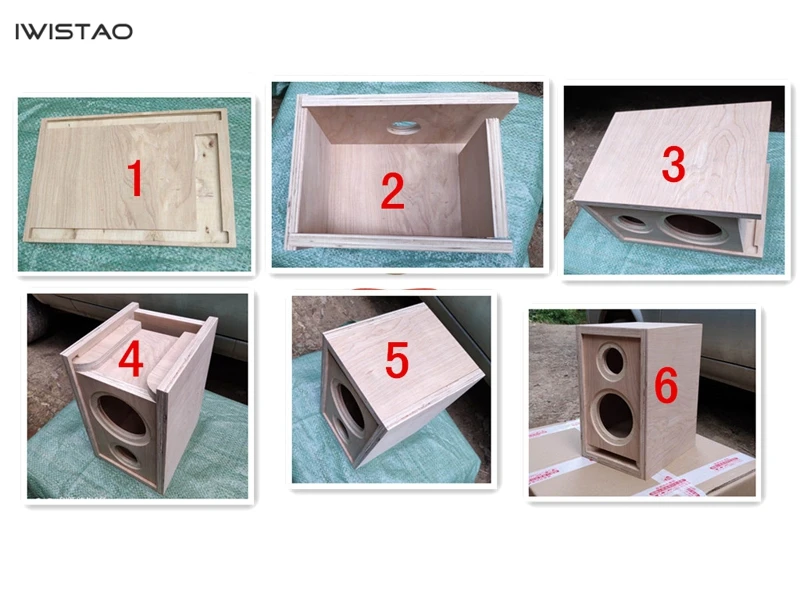 IIWISTAO 4 Inch 2 Way Birch Solid Wood  Empty 