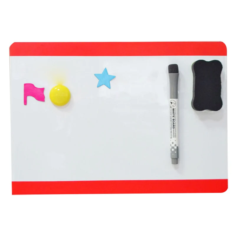 High Magnetic Board Whiteboard A4 21x30cm PVC Gift For Drawing Message Fridge Refrigerator UEJ - Цвет: Long side