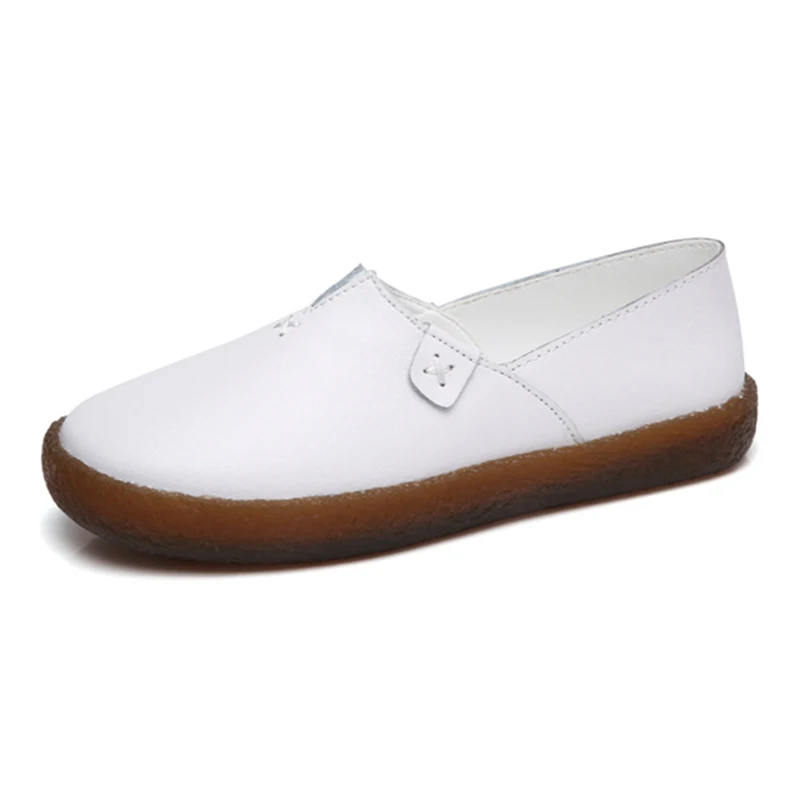 

Genuine Leather Sneakers New 2019 Classic Shoes Spring Autumn Women Flats Fashion Shoes Woman