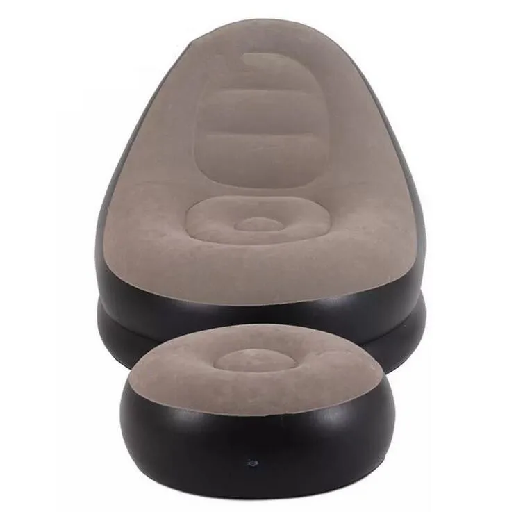 Lazy sofa single noon nap inflatablel bed bedroom creative casual dormmitory lazy chair with footrest functional beanbag | Мебель