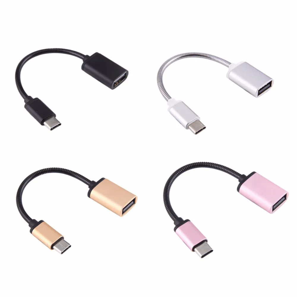 Металлический USB C 3,1 type C Мужской к USB OTG Кабель-адаптер для синхронизации данных Высокоскоростные сертифицированные аксессуары для мобильных телефонов