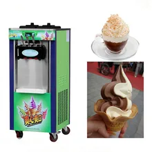 Производитель мороженого коммерческий мягкий Мороженица машина по приготовлению йогурта машина 1800 Вт 3 вкуса 220 В