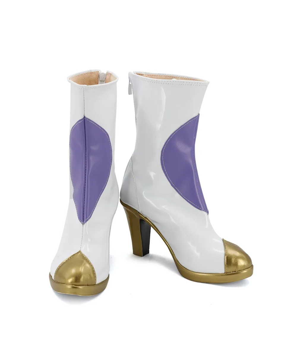 

LOL Janna Cosplay Boots Star Guardian Janna Cosplay White Shoes High Heel Halloween Party Makeup Custom Made