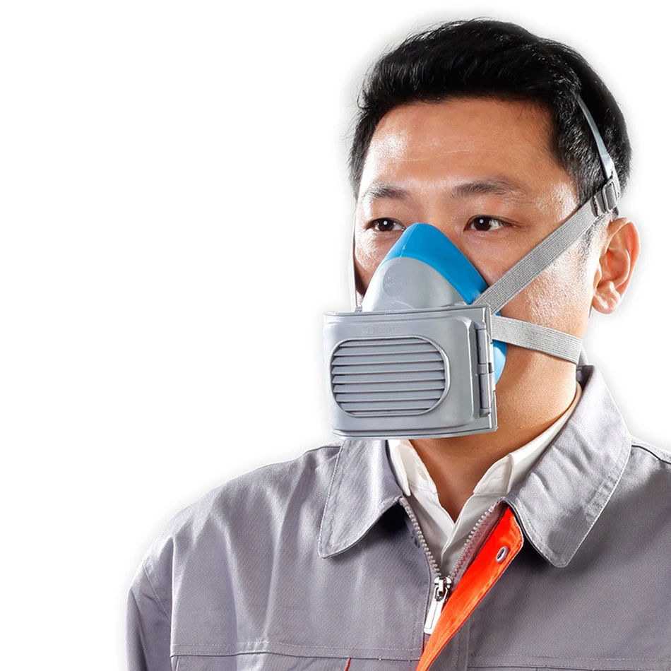 

Dust Mask Protective Anti-particle Respirator Rubber for Industrial dust Decpration Electric Welding Polishing Spray Painting