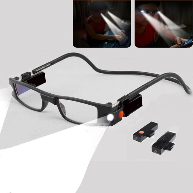 Multi Strength LED Spectacle Diopter Magnifier Light Reading