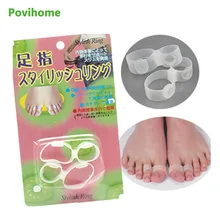 Povihome 10 шт./5 пар магнит для похудения новое кольцо для ног Здоровые тонкие потери наклейка силиконовый массажер для ног сжигатель жира C424