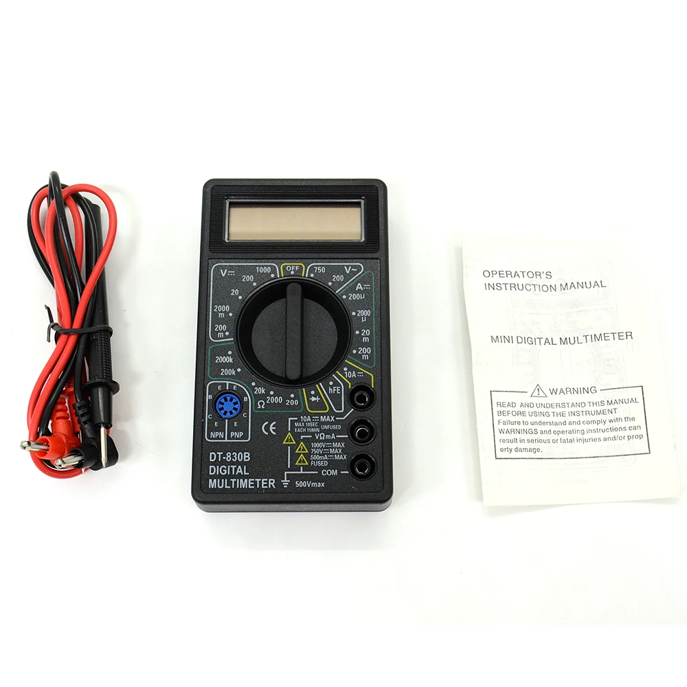 Prix pour 10 pcs/lot AC/DC Ampèremètre Voltmètre Ohm Testeur Électrique Indicateur Professionnel Multimètre Numérique DT830B 10 pcs/lot Livraison Gratuite Prix pour 10 pcs/lot AC/DC Ampèremètre Voltmètre Ohm Testeur Électrique Indicateur Professionnel Multimètre Numérique DT830B 10 pcs/lot Livraison Gratuite