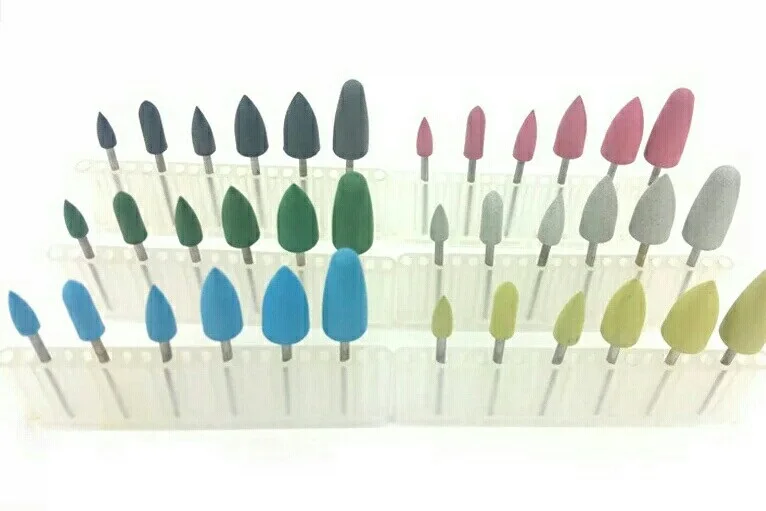 36 pieces Dental SILICONE Polishers Resin Base Acrylic Polishing Burs 2