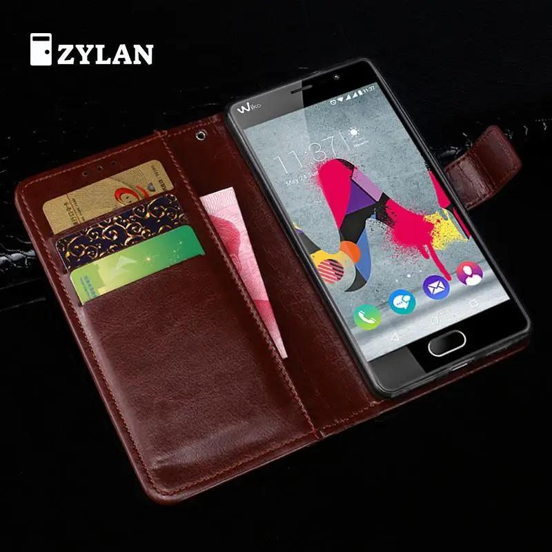 

ZYLAN for Wiko UFeel Lite Case 5.0'' Stand Wallet Leather Flip Back Phone Coque Cover for Wiko U Feel Lite Case Fundas + Gift
