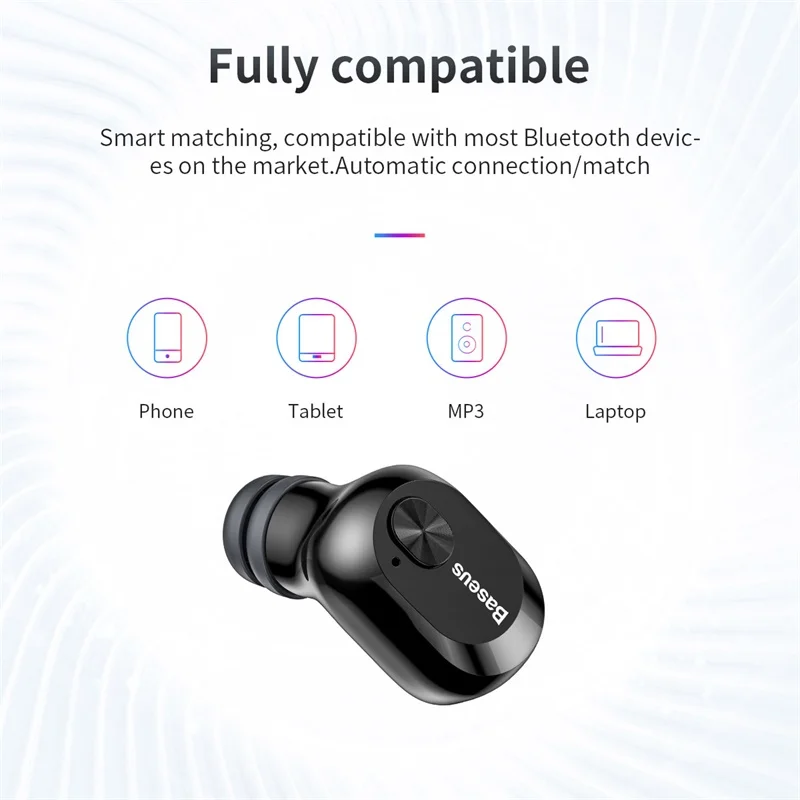 Беспроводные наушники Baseus Bluetooth 5,0, Bluetooth наушники для iPhone, samsung, Xiaomi, спортивные наушники, стерео наушники