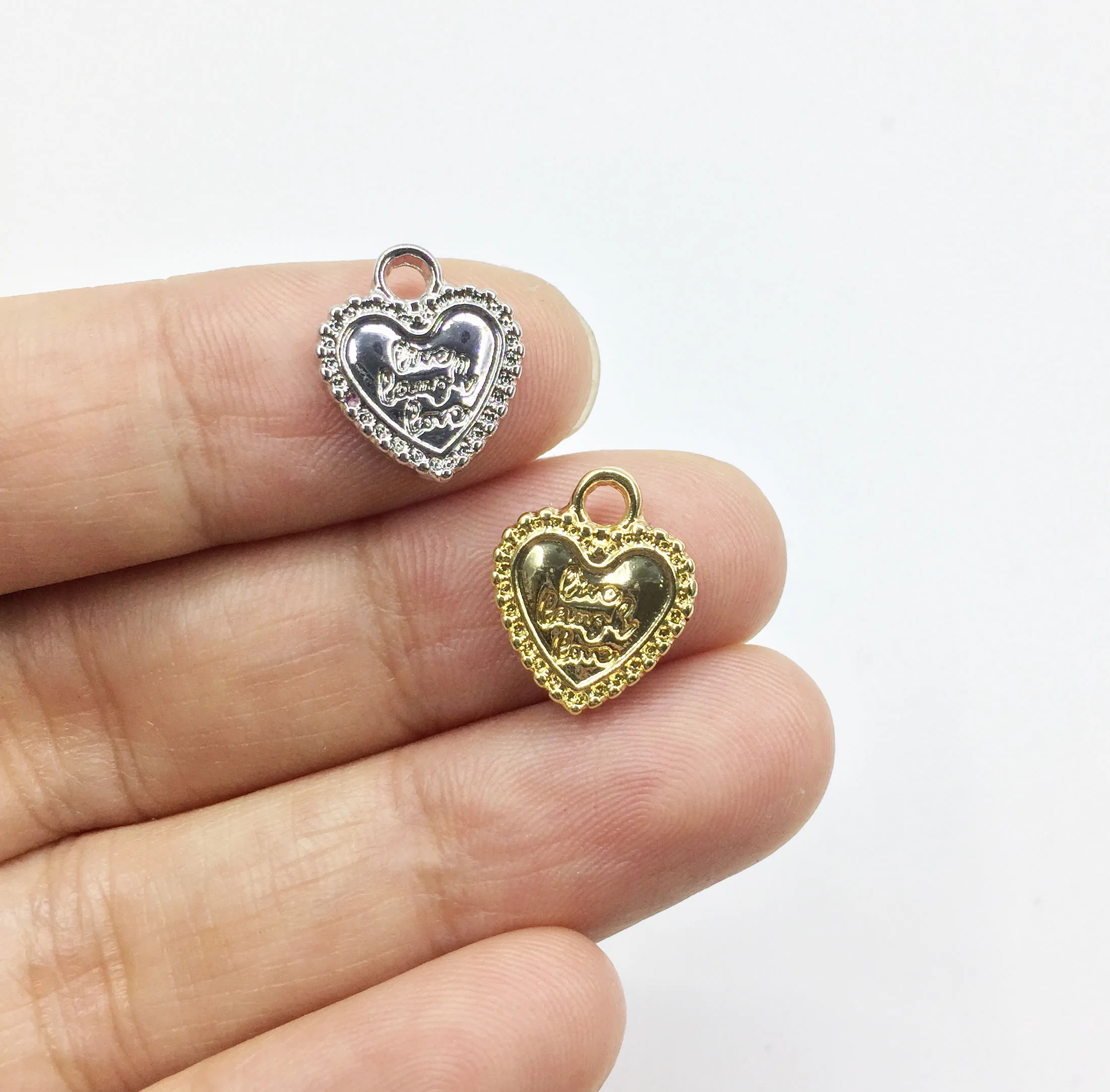 Колье Eruifa из цинкового сплава с надписью Nice Heart 20 шт. 12 мм серьги браслеты