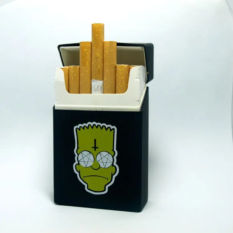 Дизайн, пластиковая резиновая эластичная мягкая сигаретная коробка, чехол для курения, 20 сигарет, карман Jack King KT, чехол для сигарет