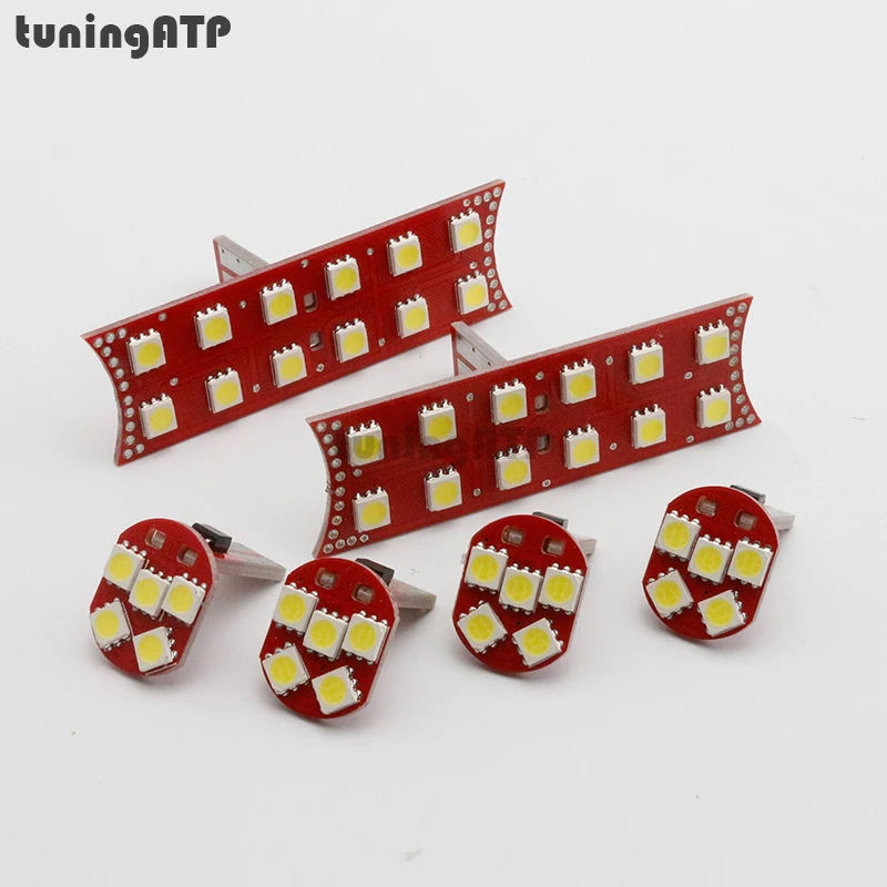 

6 Pcs/Set Bright White LED Interior Dome Ceiling Reading Map Light Lamp For BMW 1 Series E81 E82 E87 3 Series E90 E91 E92 X1 E84