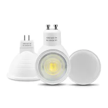 GU10 MR16 Светодиодный прожектор лампы 220 V 7 W нерегулируемая яркость GU10 светодиодный светильник GU5.3 Светильник направленного света Алюминий PCB для домашние точечное освещение
