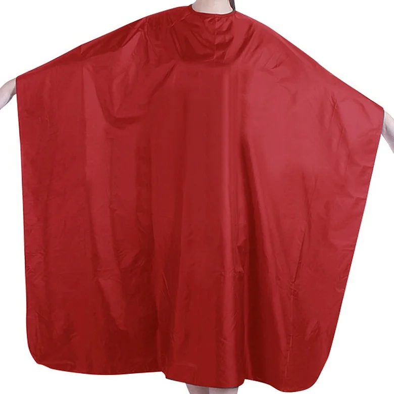 Профессиональный Взрослый водонепроницаемый Салон Стрижка волос Парикмахерская накидка мантия ткань# Y207E# Лидер продаж - Цвет: Красный