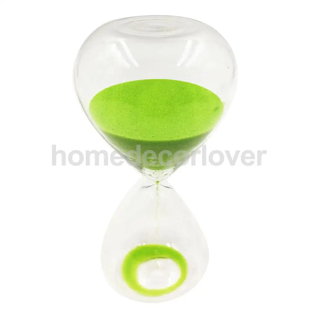15 Minutes Sandglass Hourglass Sand Clock Timers Desktop Clock 7 Colors to Choose
