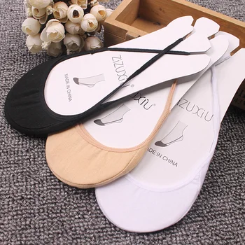 

New Fashion 1Pair Cotton Comfortable Soild Half Sole Cover Invisible Sock Slippers For Women Wear High-heeled Shoes