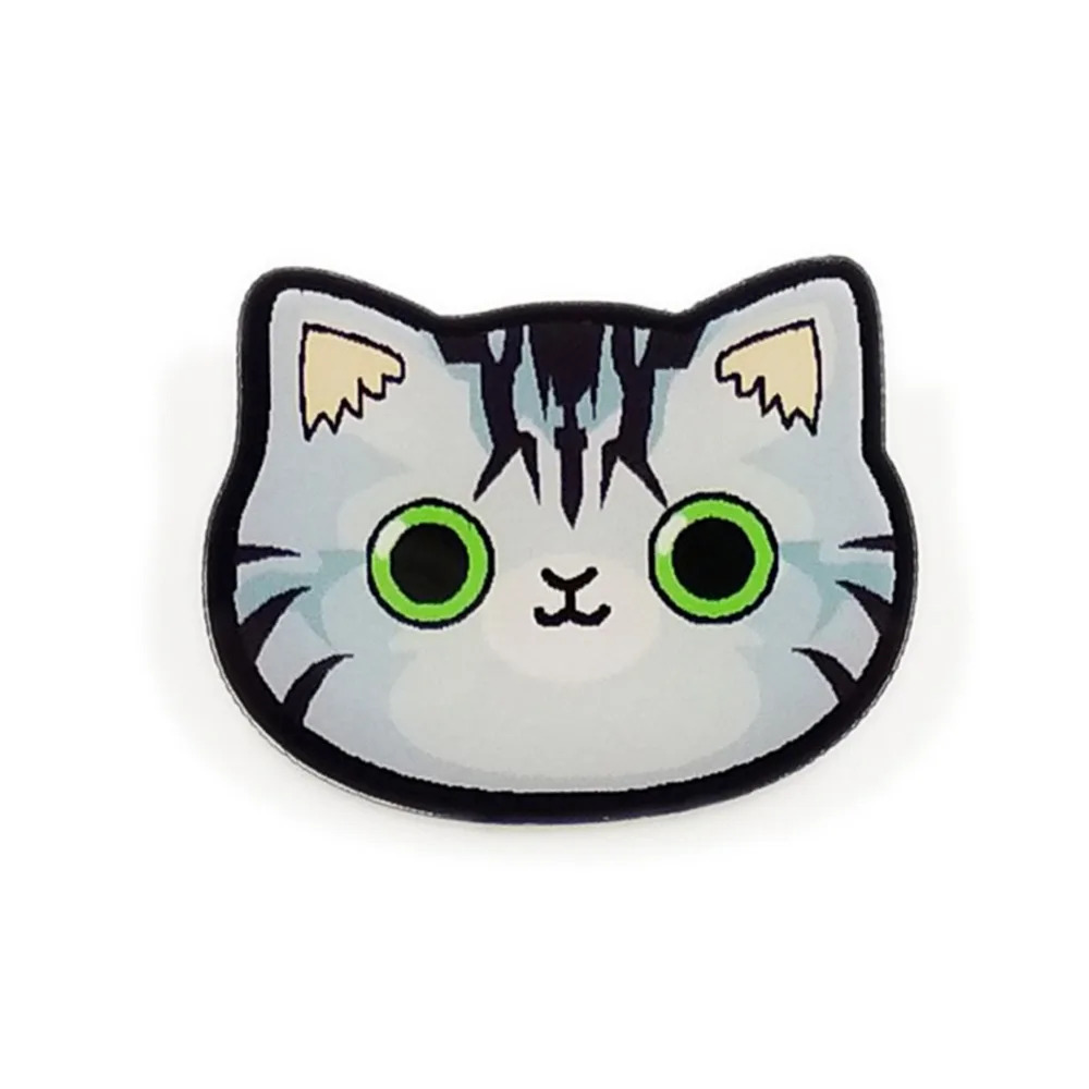Janedream Women Vintage Portrait Animal Brooch Kids Enamel Lapel Pins Badges Cloth Hat Bag Accessory Retro Punk