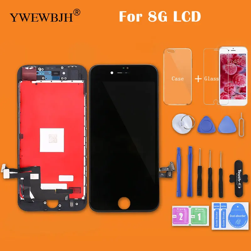 YWEWBJH класс AAA ЖК-экран для iPhone 8 8G ЖК-дисплей с 3D сенсорным экраном дигитайзер сборка Замена Ремонт Часть