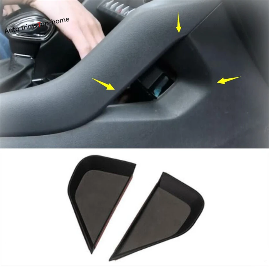 

Yimaautotrims Car Side Center Control Storage Box Gap Plate Cover Fit For Skoda Kodiaq 2017 - 2020 Plastic Interior Mouldings
