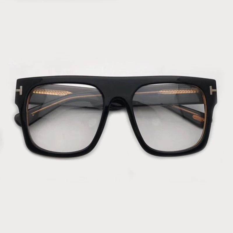 Квадратная рамка для очков женские брендовые дизайнерские негабаритные женские очки ацетатная оправа близорукость очки в ретро-стиле оправа - Цвет оправы: No3 Eyeglasses