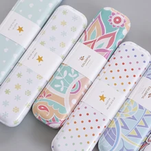 JIANWU/Minimalism iron Tinplate creative stationery box tin pencil box Cartoon pencil case school student gifts