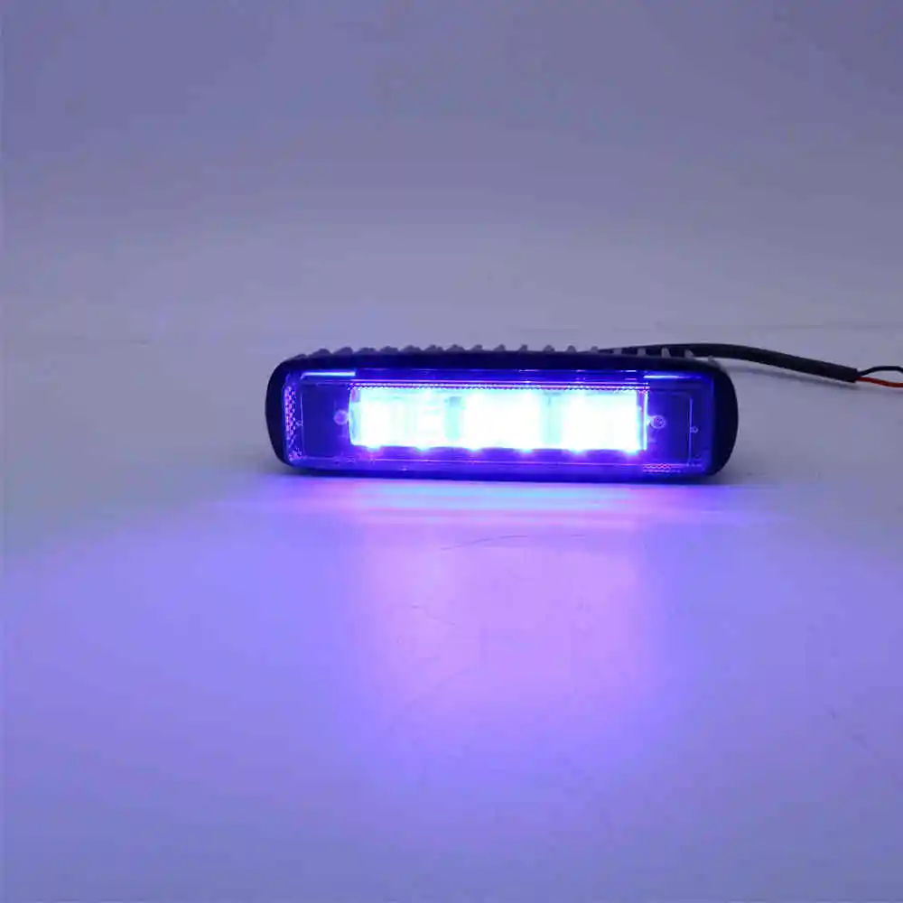 2 шт. 18 Вт синий/красный светодиодный длинный тип ленты световой индикатор для вилочного погрузчика точечный свет склад безопасный Предупреждение 10-60 в светодиодный