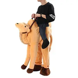 Верблюд ездить на животных Для мужчин костюмы Рождество Хэллоуин вечерние контрейлерных Косплэй одежда карнавальные отец Adultos Наряжаться
