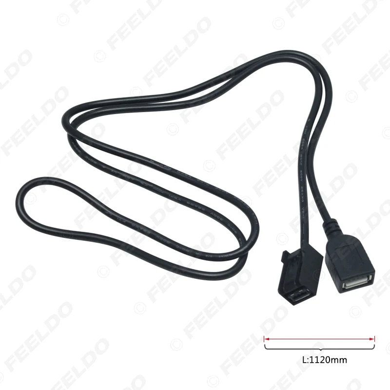 Автомобильный AUX USB кабель FEELDO 10X адаптер штекер гнездовой порт удлинитель для