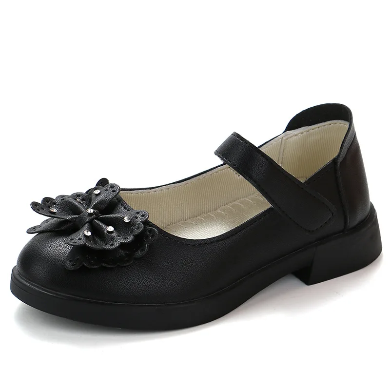 Туфли из ПУ кожи для девочек с бантом 26 27 28 29 30 31 32 33 34 35 36|Кожаная обувь| |