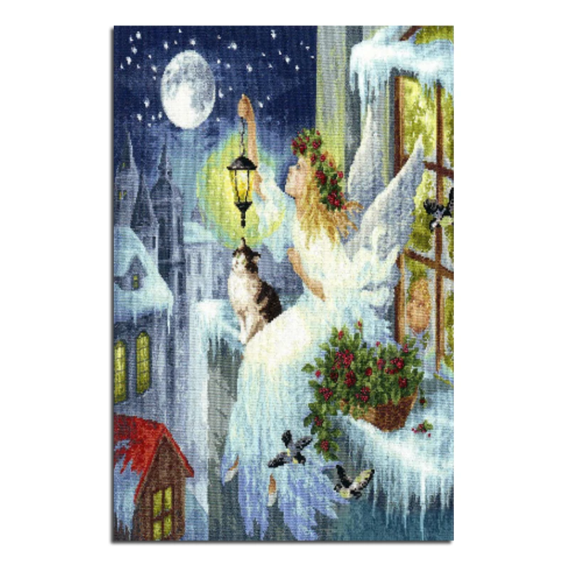 

Angel rushes 40x60 Diamond embroidery Diy diamond square drill rhinestone pasted Crafts Needlework home decoration