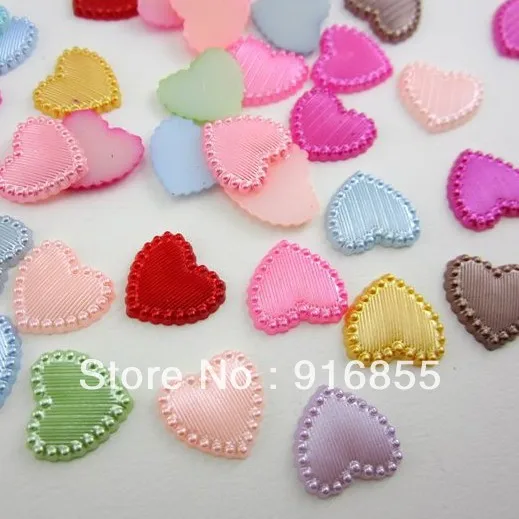 

Free shipping 500pcs/lot 14mm mixed color heart shape engraved with stripes craft flatback imitation pearl beads