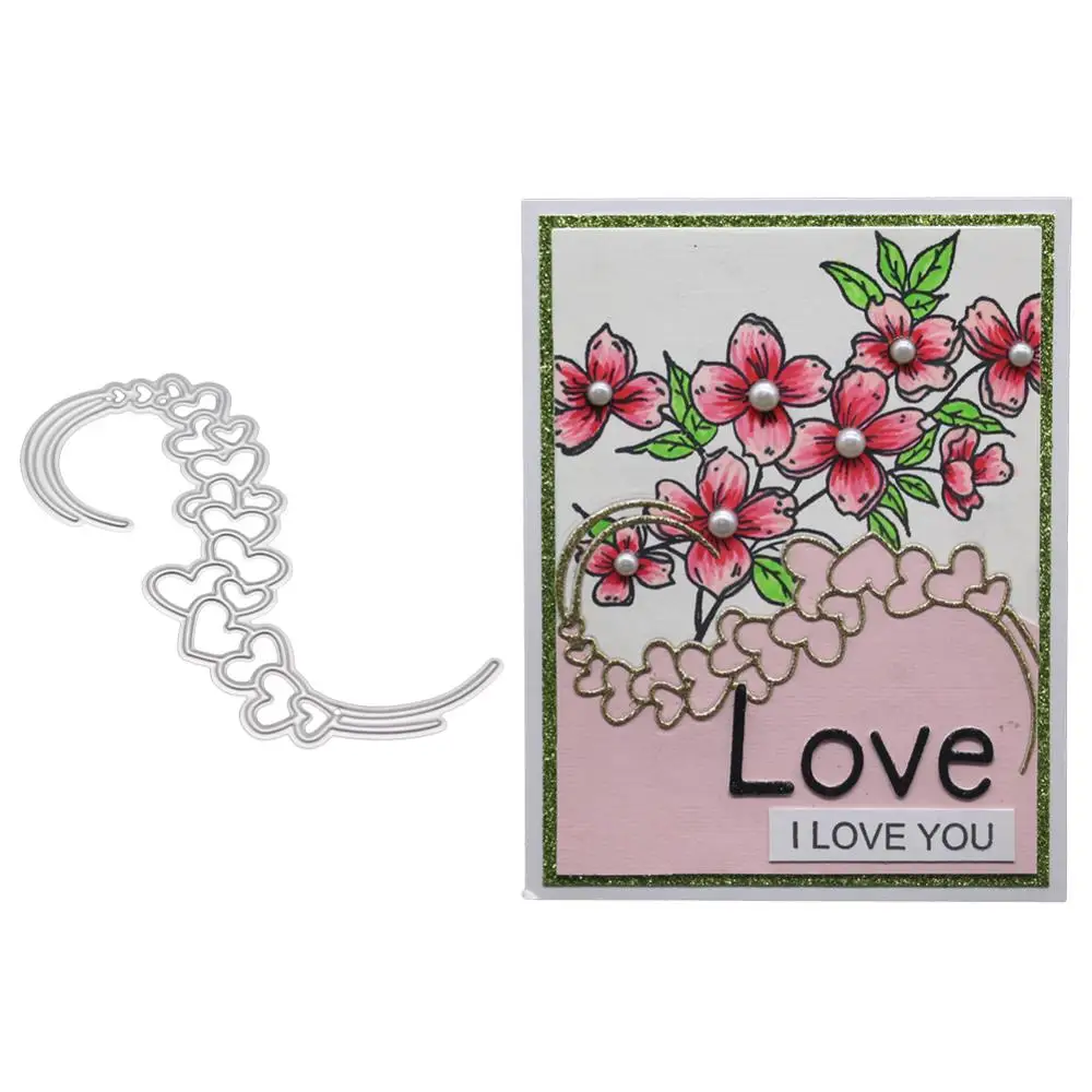 

Creative love heart frame Metal Cutting Dies Stencils for DIY Scrapbooking Stamp/photo album Decorative Embossing DIY Paper Card