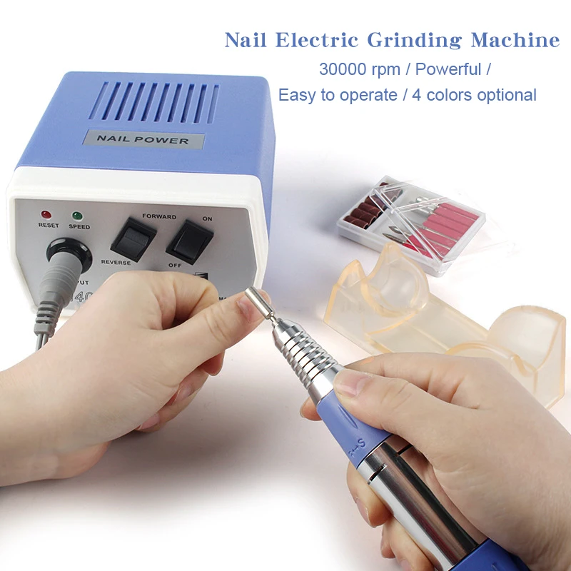 

220V-240V AC Electric Nail Drill Machine Set Nail Pen Set Kit 30000 RPM Nails File Grinding Nail Art Tools for Acrylic Gel Nails